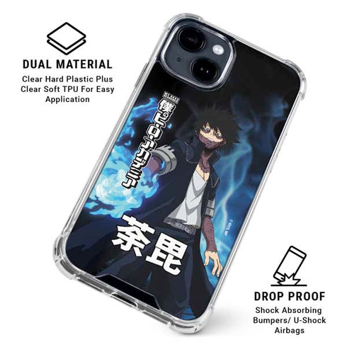 My Hero Academia Dabi Season 5 iPhone 14 Plus Clear Case