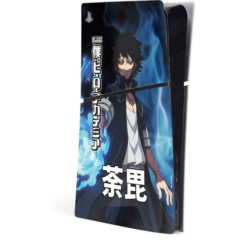 My Hero Academia Dabi Season 5 PS5 Slim Digital Edition Console Skin