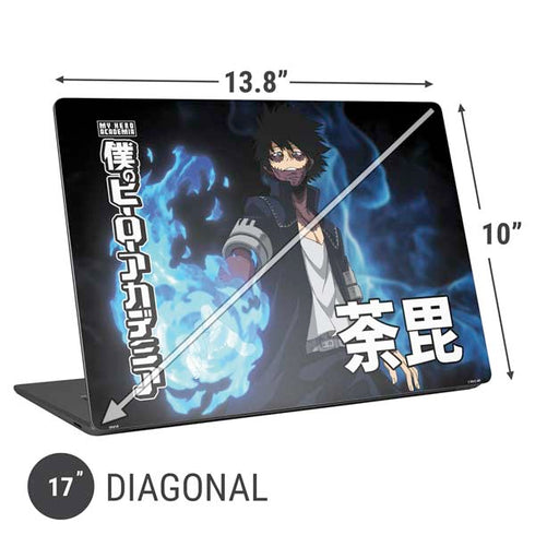 My Hero Academia Dabi Season 5 Universal Laptop 17in (13.8 x 10in) Skin
