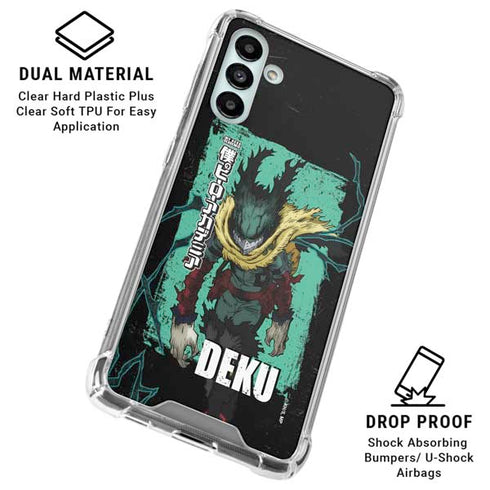 My Hero Academia Dark Deku Season 6 Galaxy A13 5G Clear Case