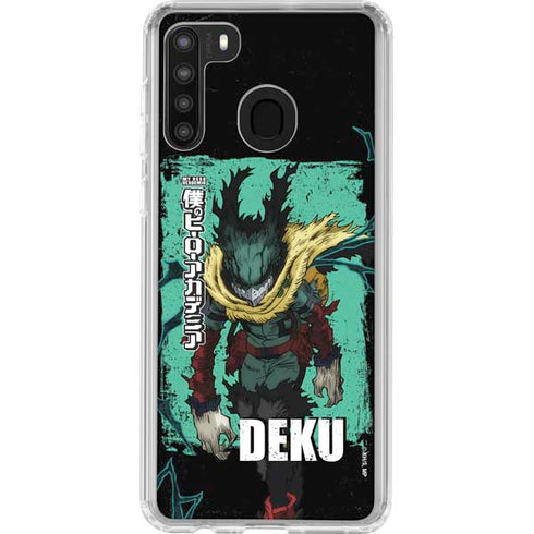 My Hero Academia Dark Deku Season 6 Galaxy A21 Clear Case