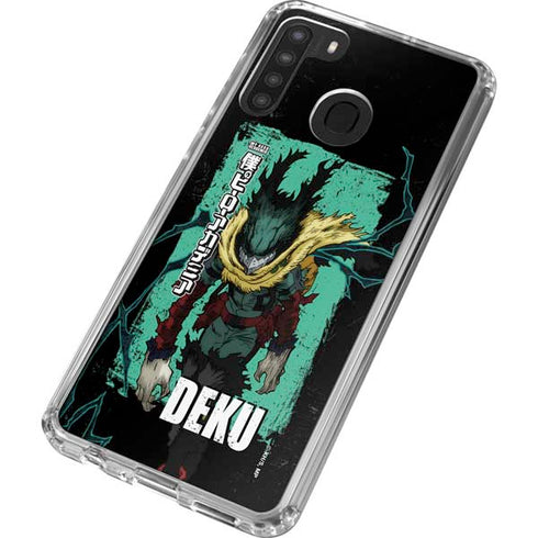 My Hero Academia Dark Deku Season 6 Galaxy A21 Clear Case