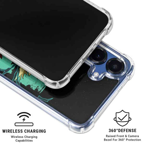 My Hero Academia Dark Deku Season 6 Galaxy S25 Plus Clear Case