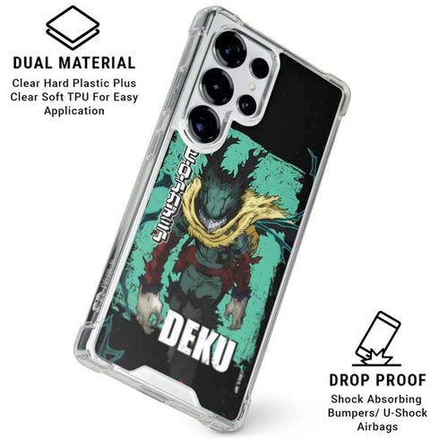 My Hero Academia Dark Deku Season 6 Galaxy S25 Ultra Clear Case