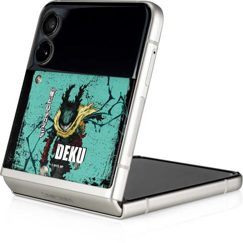 My Hero Academia Dark Deku Season 6 Galaxy Z Flip3 5G Skin