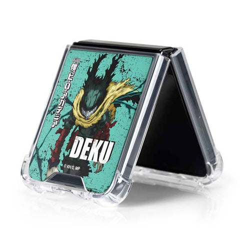 My Hero Academia Dark Deku Season 6 Galaxy Z Flip5 5G Clear Case