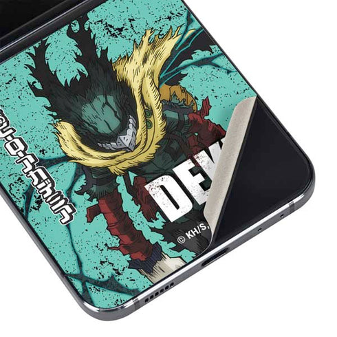 My Hero Academia Dark Deku Season 6 Galaxy Z Flip5 5G Skin
