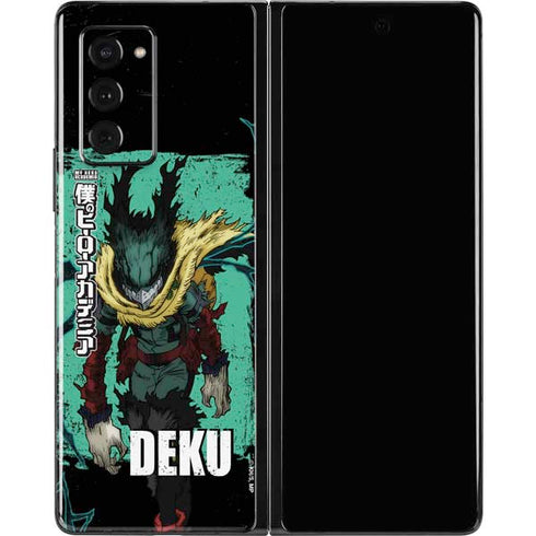 My Hero Academia Dark Deku Season 6 Galaxy Z Fold2 5G Skin