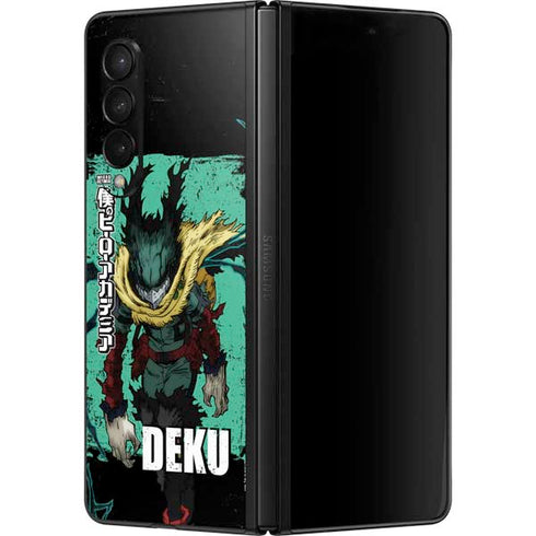 My Hero Academia Dark Deku Season 6 Galaxy Z Fold3 5G Skin
