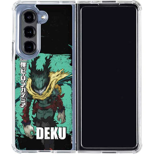 My Hero Academia Dark Deku Season 6 Galaxy Z Fold5 5G Clear Case