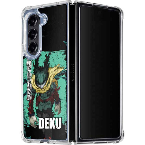 My Hero Academia Dark Deku Season 6 Galaxy Z Fold5 5G Clear Case