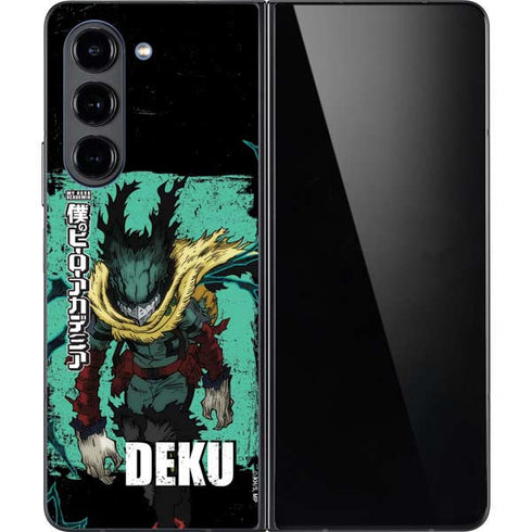 My Hero Academia Dark Deku Season 6 Galaxy Z Fold5 5G Skin