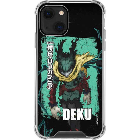 My Hero Academia Dark Deku Season 6 iPhone 13 Mini Clear Case