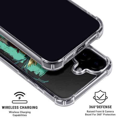 My Hero Academia Dark Deku Season 6 iPhone 16 Clear Case