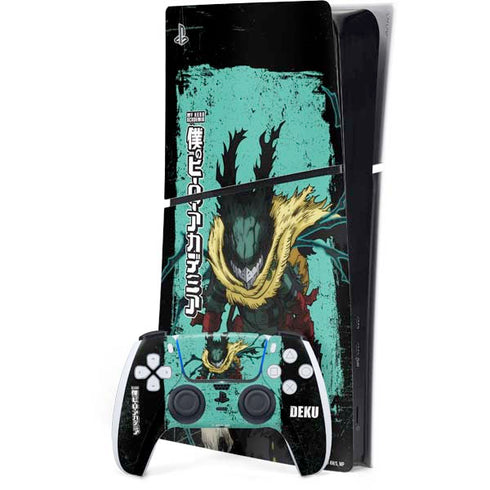 My Hero Academia Dark Deku Season 6 PS5 Slim Digital Edition Bundle Skin