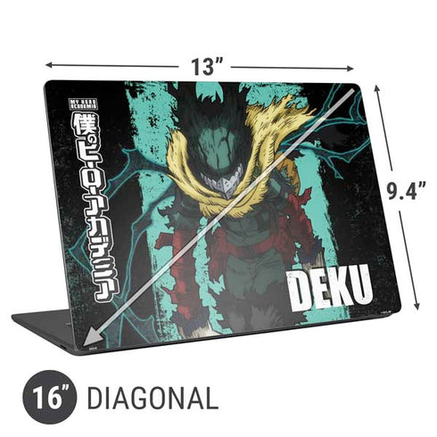 My Hero Academia Dark Deku Season 6 Universal Laptop 16in (13 x 9.4in) Skin