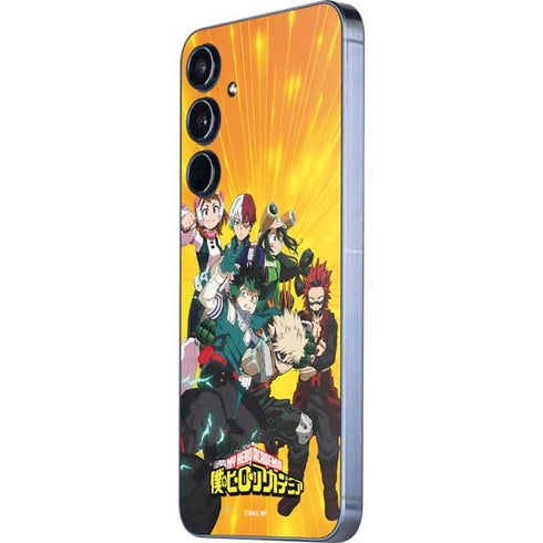 My Hero Academia Deku and Baku Team Season 6 Galaxy A35 5G Skin