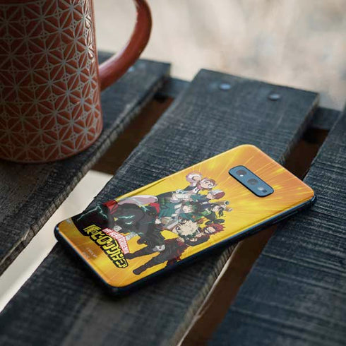 My Hero Academia Deku and Baku Team Season 6 Galaxy S10e Skin