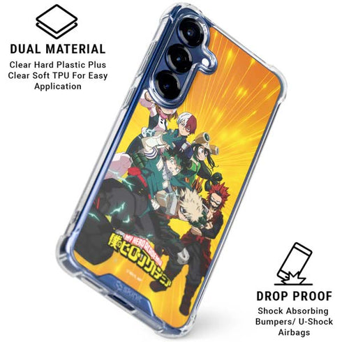 My Hero Academia Deku and Baku Team Season 6 Galaxy S25 Plus Clear Case