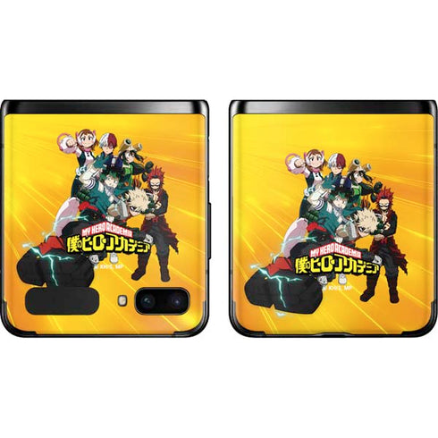 My Hero Academia Deku and Baku Team Season 6 Galaxy Z Flip Skin