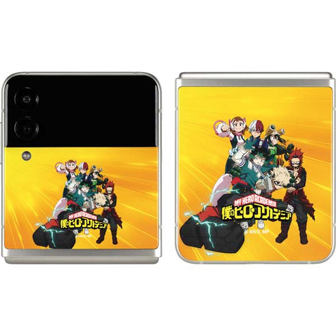 My Hero Academia Deku and Baku Team Season 6 Galaxy Z Flip3 5G Skin