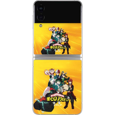 My Hero Academia Deku and Baku Team Season 6 Galaxy Z Flip3 5G Skin