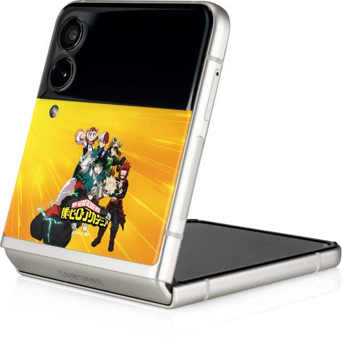 My Hero Academia Deku and Baku Team Season 6 Galaxy Z Flip3 5G Skin