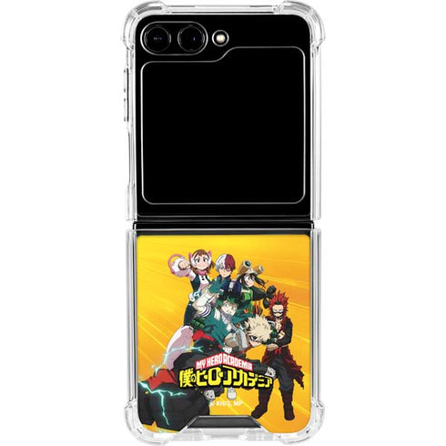 My Hero Academia Deku and Baku Team Season 6 Galaxy Z Flip5 5G Clear Case