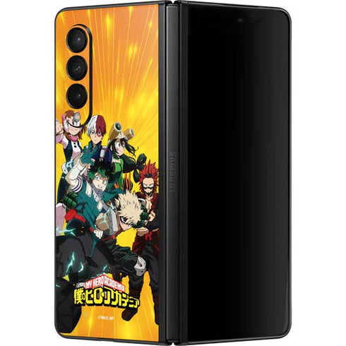 My Hero Academia Deku and Baku Team Season 6 Galaxy Z Fold3 5G Skin