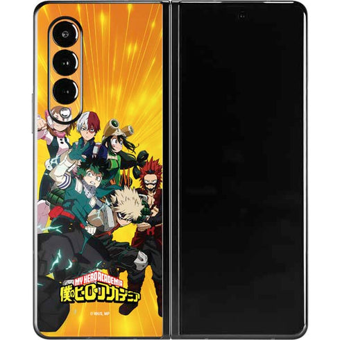 My Hero Academia Deku and Baku Team Season 6 Galaxy Z Fold3 5G Skin