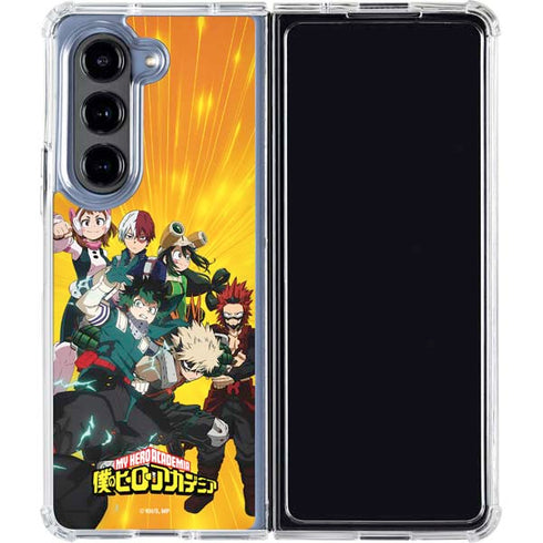 My Hero Academia Deku and Baku Team Season 6 Galaxy Z Fold5 5G Clear Case