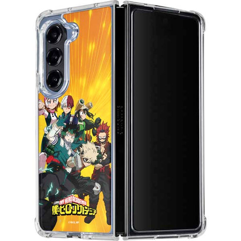 My Hero Academia Deku and Baku Team Season 6 Galaxy Z Fold5 5G Clear Case