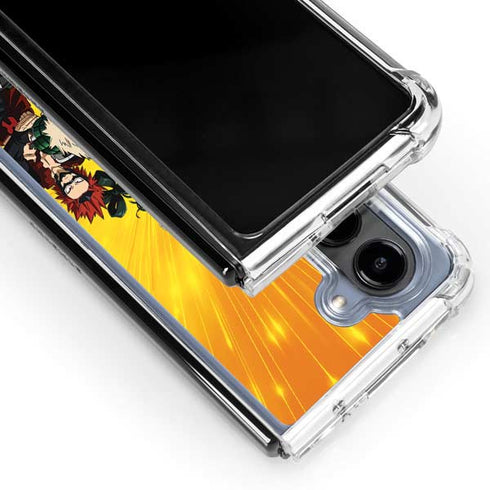 My Hero Academia Deku and Baku Team Season 6 Galaxy Z Fold5 5G Clear Case