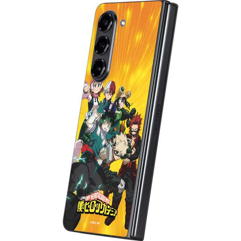 My Hero Academia Deku and Baku Team Season 6 Galaxy Z Fold5 5G Skin