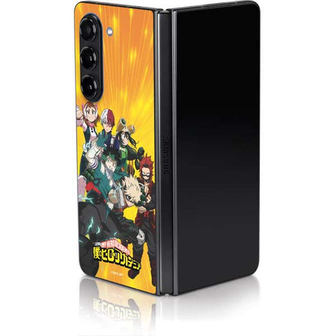 My Hero Academia Deku and Baku Team Season 6 Galaxy Z Fold5 5G Skin