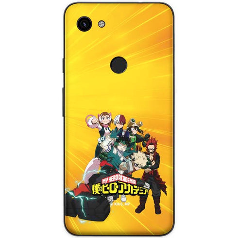My Hero Academia Deku and Baku Team Season 6 Google Pixel 3a Skin