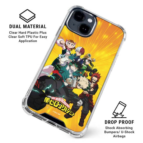 My Hero Academia Deku and Baku Team Season 6 iPhone 14 Plus Clear Case