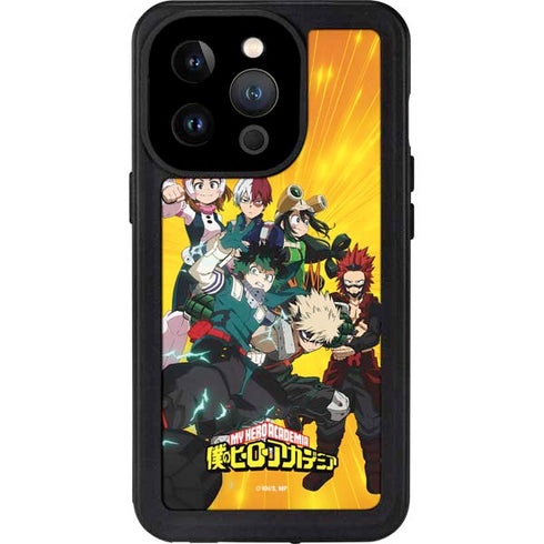 My Hero Academia Deku and Baku Team Season 6 iPhone 14 Pro Waterproof Case
