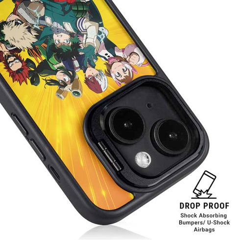 My Hero Academia Deku and Baku Team Season 6 iPhone 16 Kickstand Case