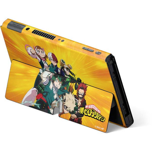 My Hero Academia Deku and Baku Team Season 6 Nintendo Switch OLED (2021) Skin