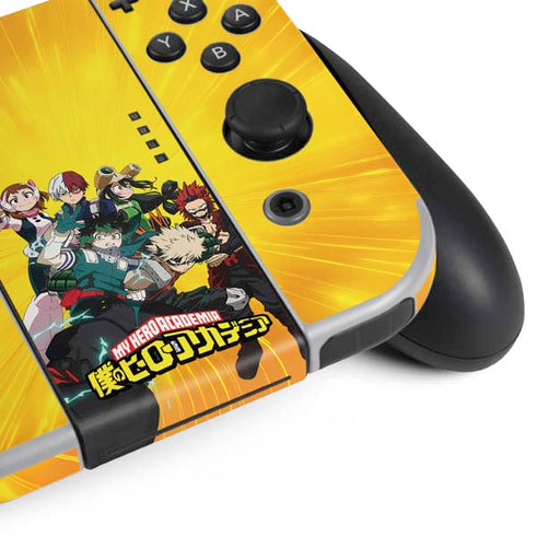 My Hero Academia Deku and Baku Team Season 6 Nintendo Switch OLED (2021) Skin