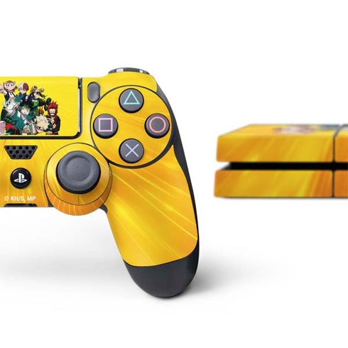 My Hero Academia Deku and Baku Team Season 6 PS4 Console and Controller Bundle Skin