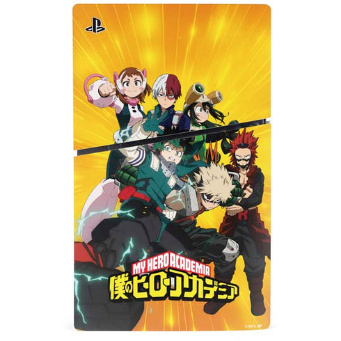 My Hero Academia Deku and Baku Team Season 6 PS5 Slim Digital Edition Bundle Skin