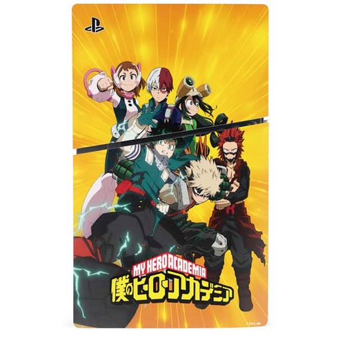 My Hero Academia Deku and Baku Team Season 6 PS5 Slim Disk Bundle Skin