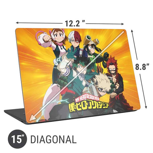 My Hero Academia Deku and Baku Team Season 6 Universal Laptop 15in (12.2 x 8.8in) Skin