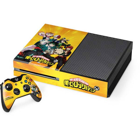 My Hero Academia Deku and Baku Team Season 6 Xbox One Console and Controller Bundle Skin