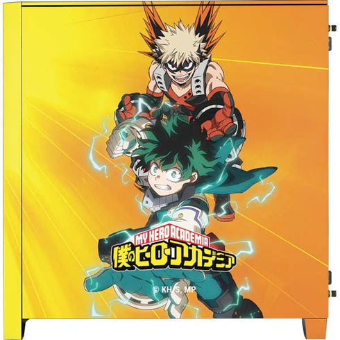 My Hero Academia Deku and Bakugo Season 5 Corsair 4000D Tempered Glass Mid-Tower ATX Case Skin