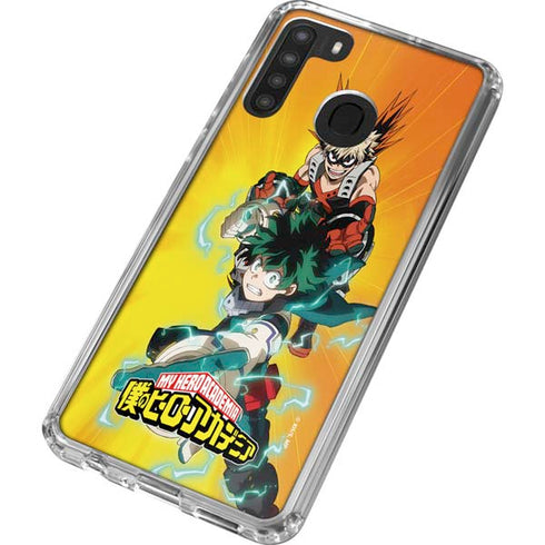 My Hero Academia Deku and Bakugo Season 5 Galaxy A21 Clear Case
