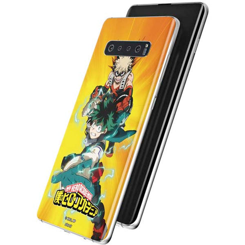 My Hero Academia Deku and Bakugo Season 5 Galaxy S10 Plus Skin