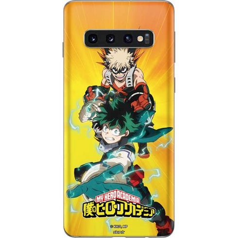 My Hero Academia Deku and Bakugo Season 5 Galaxy S10 Skin